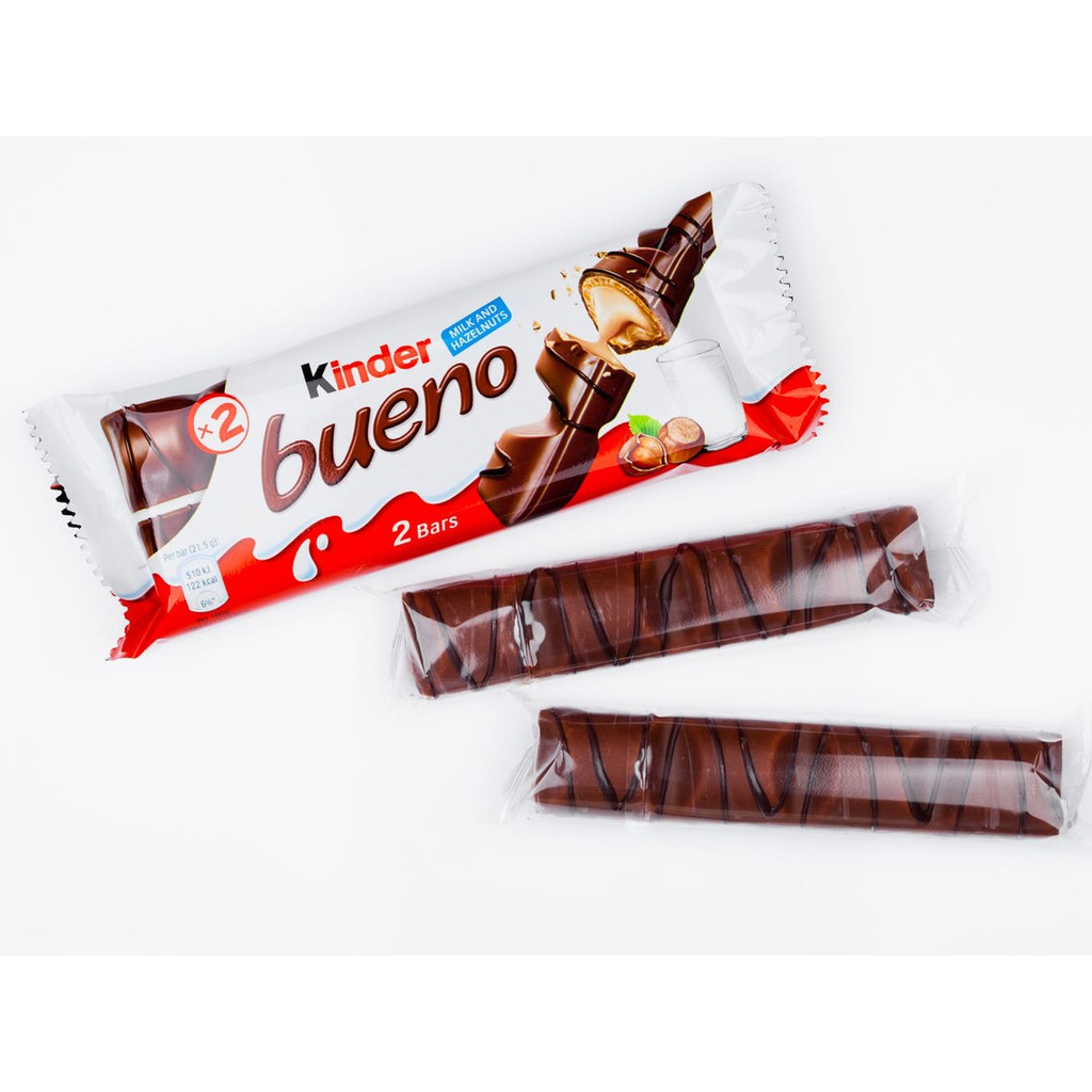[1 GÓI 2 THANH] Bánh Chocolate Nhân Hạt dẻ Kinder Bueno 43gr x 2 | BigBuy360 - bigbuy360.vn