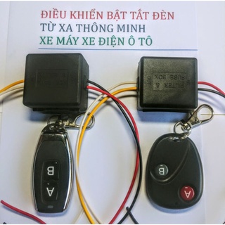 1 BỘ MẠCH ĐIỀU KHIỂN TỪ XA BẬT TẮT ĐÈN ĐIỆN XE MÁY XE ĐIỆN ÔTÔ MẪU MỚI CỰC CHẤT