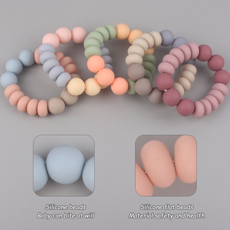 Đồ Chơi Ngậm Nướu Bằng Silicone Không BPA Dành Cho Bé 0-6 Tháng Tuổi