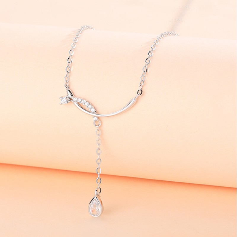 Dây Chuyền Bạc S925 Happy Smile Xinh Xắn | Vòng Cổ Nữ Trang Sức Bạc Thời Trang