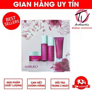 [ Phiên Bản Có Giới Hạn ] Set mini dưỡng da hoa hồng nhung NARUKO - Cấp nước dưỡng ẩm da