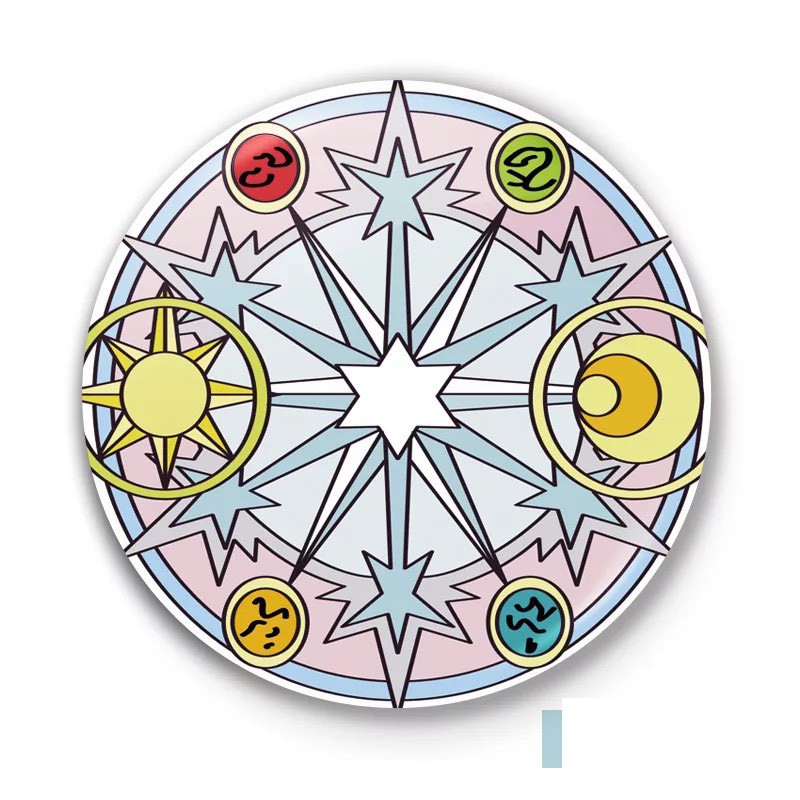 Huy hiệu IN HÌNH SAKURA CARDCAPTOR Thủ lĩnh thẻ bài anime chibi dễ thương