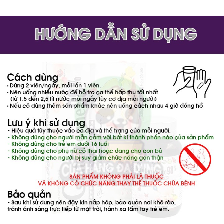 Viên uống trắng da Glutanionne 98% bổ sung Collagen và Glutathione giúp đẹp da giảm nám chống lão hoá cân bằng nội tiết | Thế Giới Skin Care