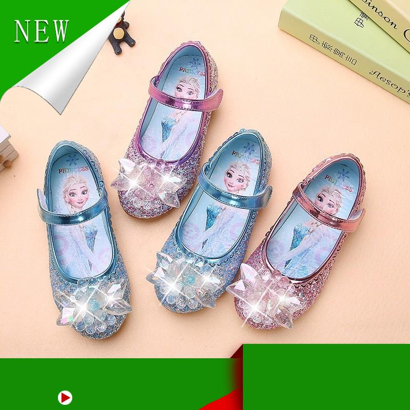 Giày họa tiết công chúa Elsa hoạt hình Frozen thời trang mùa hè dành cho trẻ em 2- 12 tuổi