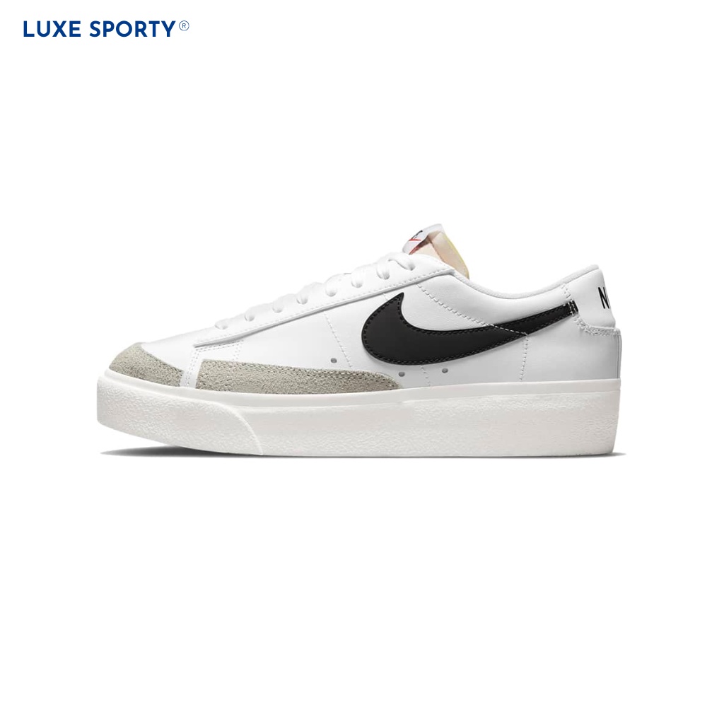 Giày Nike Blazer Low, Mid 77 Vintage White Black - Giày Sneaker nam nữ trắng đen cổ cao, thấp thể thao Full Box
