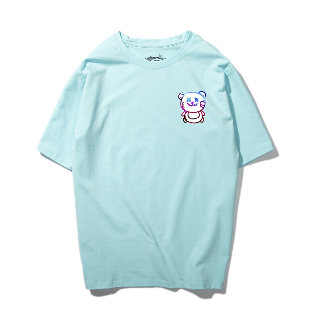 Áo thun gấu SGES unisex dáng rộng form tay lỡ nam nữ