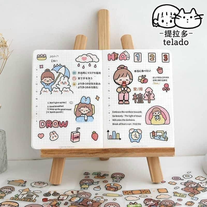 Bộ sticker hoạt hình siêu đáng yêu cho bé