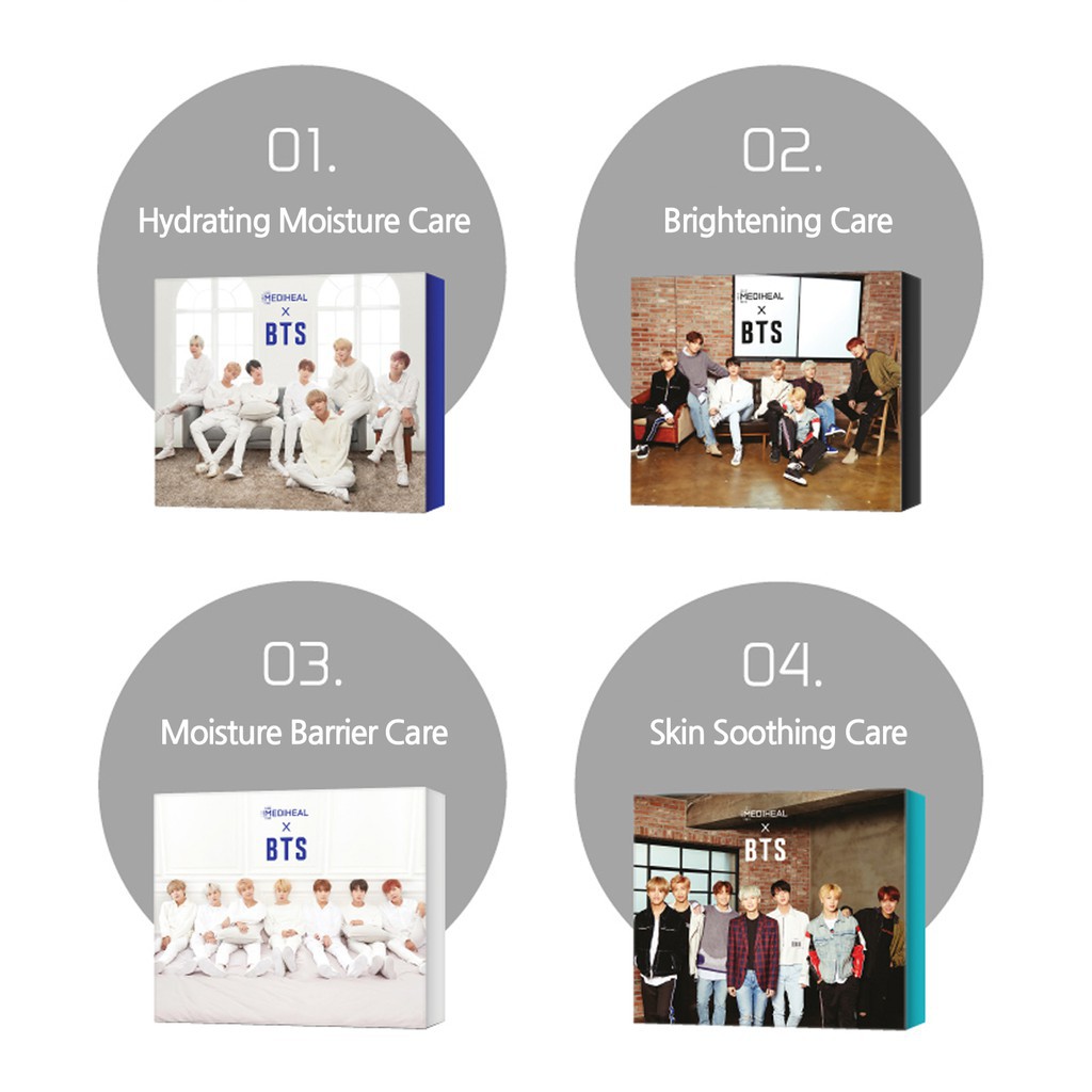 Mặt nạ dưỡng da Mediheal BTS Mask Pack Special 10 miếng + 14 Photocard BTS