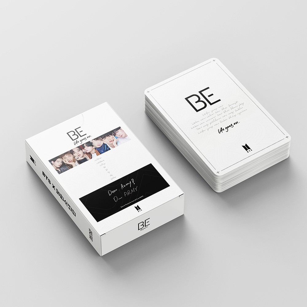 Set 54 thẻ ảnh LOMO sưu tầm hình thành viên nhóm nhạc Kpop BTS 2021
