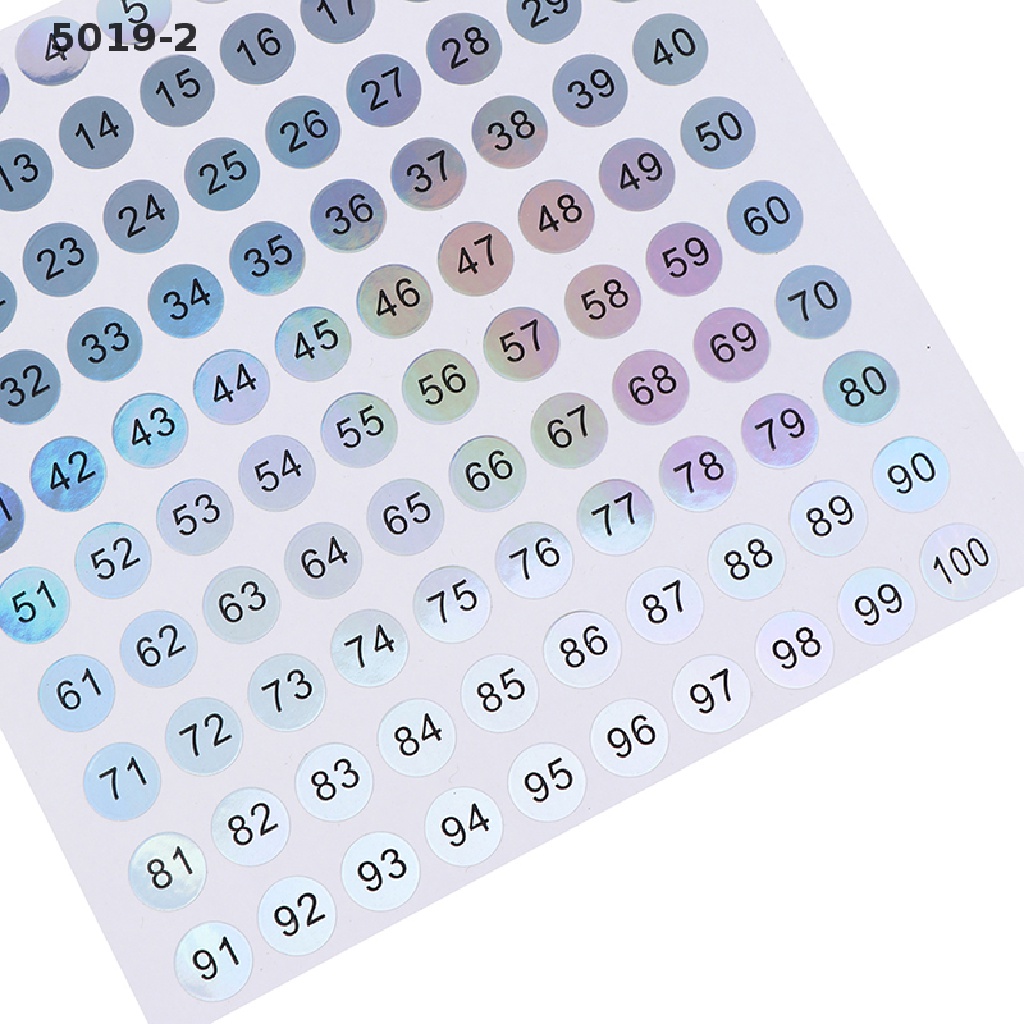 [GAV] Waterproof Number 1-300 Laser Labels Stickers Nail Polish Lipstick Number Tags {VN}