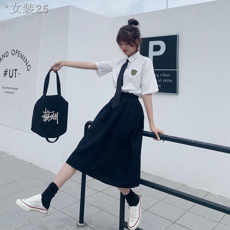 Đại học phong cách lớp quần áo sơ mi mùa hè phù hợp với váy jk đồng phục chính hãng dài rộng rãi ngắn tay nữ si | BigBuy360 - bigbuy360.vn