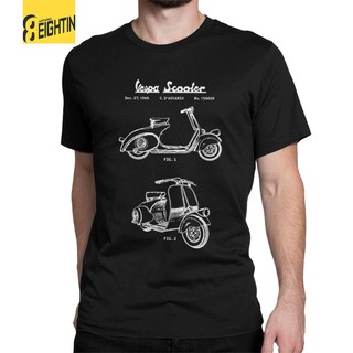 Áo thun nam in hình xe vespa phong cách retro thời trang