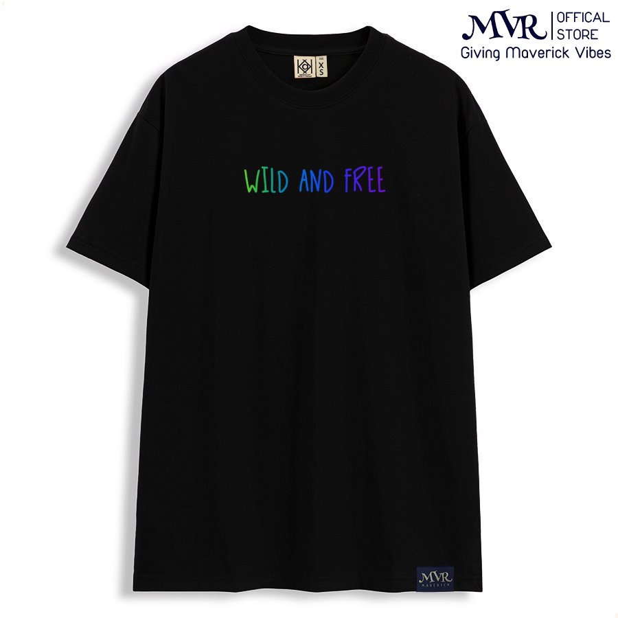 Áo thun in 2 mặt sống tự do unisex phông rộng tay lỡ big size MVR KK4223