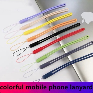 【Sẵn sàng】 Dây buộc điện thoại di động phù hợp với apple hoặc android Dây buộc phím silicon mềm