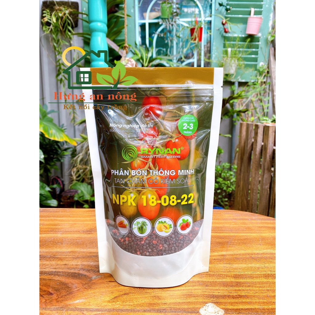Phân tan chậm thông minh Rynan công nghệ Canada dùng cho rau ăn lá, rau củ quả, cây ăn trái - Tan chậm 2-3 tháng