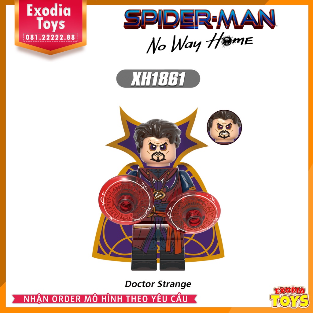 Xếp hình Minifigure Người Nhện Không Còn Nhà : Spider-Man No Way Home - Đồ Chơi Lắp Ghép Sáng Tạo - XINH X0331