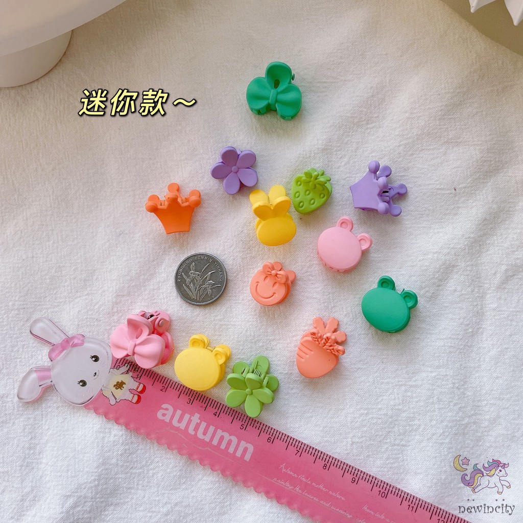 Kẹp tóc mini nhiều kiểu dáng màu kẹo ngọt ngào phong cách Hàn Quốc dễ thương cho bé gái