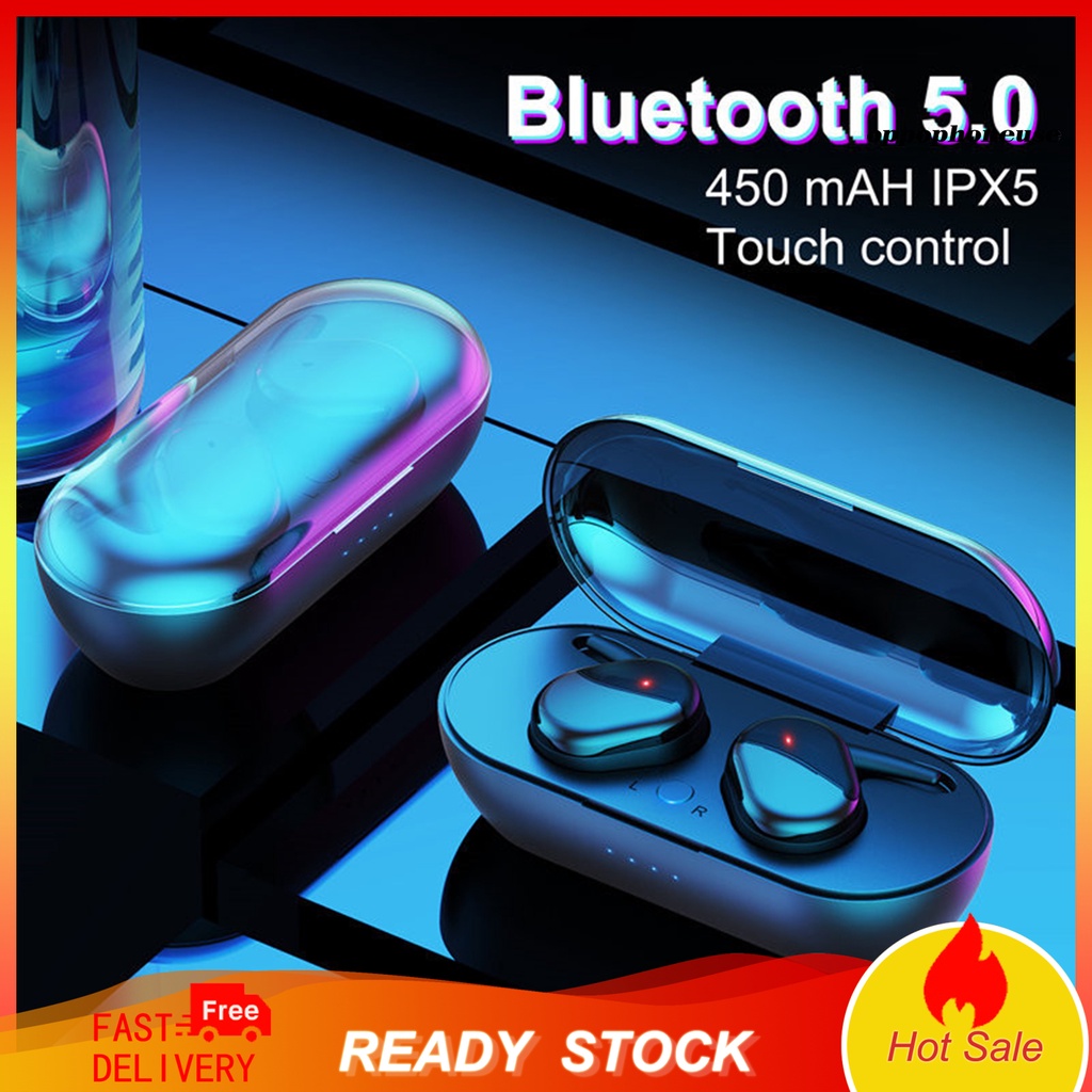 Tai nghe nhét tai thể thao bluetooth 5.0 không dây điều khiển cảm ứng chống thấm nước cho Oppo Y30 Tws