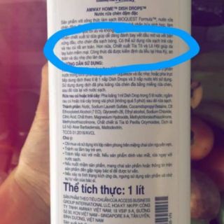 Nước rửa chén chai 1 lít