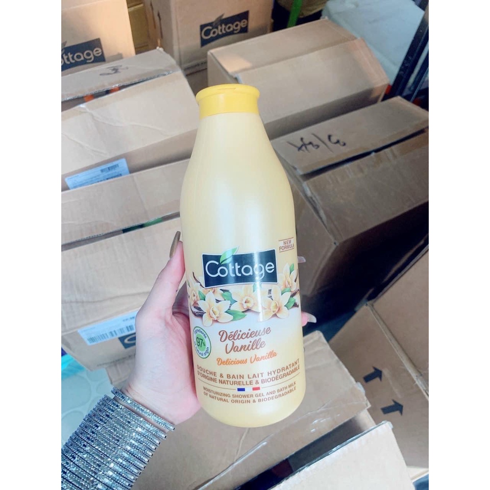 Sữa Tắm Dưỡng Ẩm , Trắng Da Cottage 750ml Của Pháp - Winwin Martt
