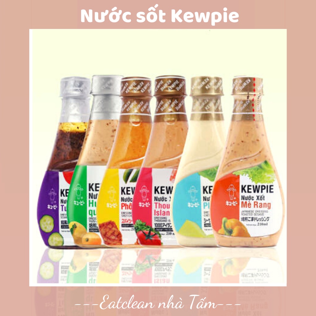 Nước Sốt Kewpie Chai 210ml, Nước Sốt Ăn Salad Eatclean Eat Clean