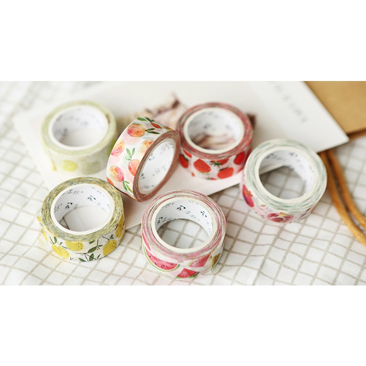 BĂNG DÍNH WASHI TAPE SUMMER TIME ( 15MM X 7M )