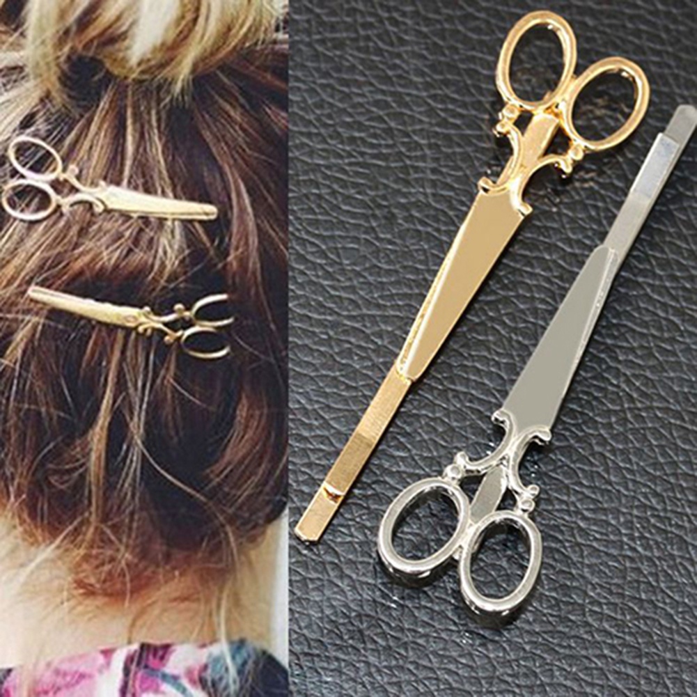 2 kẹp tóc hình cây kéo thời trang nữ tính