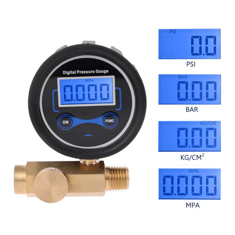 Thiết bị kiểm soát áp suất khí có đồng hồ đo XINP 1/4" 200Psi