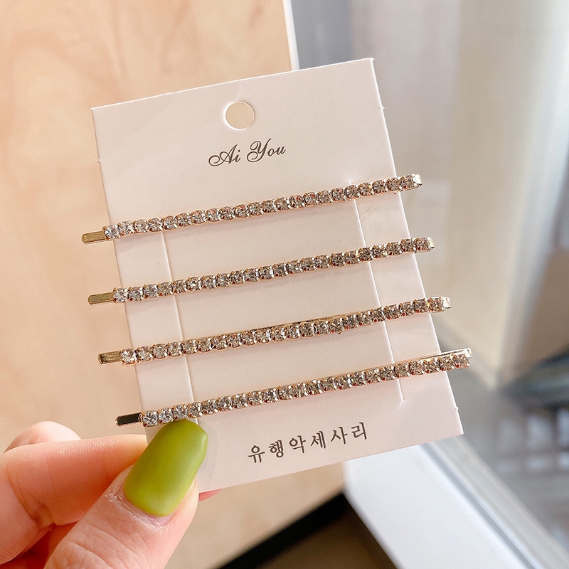 Kẹp Tóc Đính Đá Phong Cách Hàn Quốc Hợp Thời Trang
