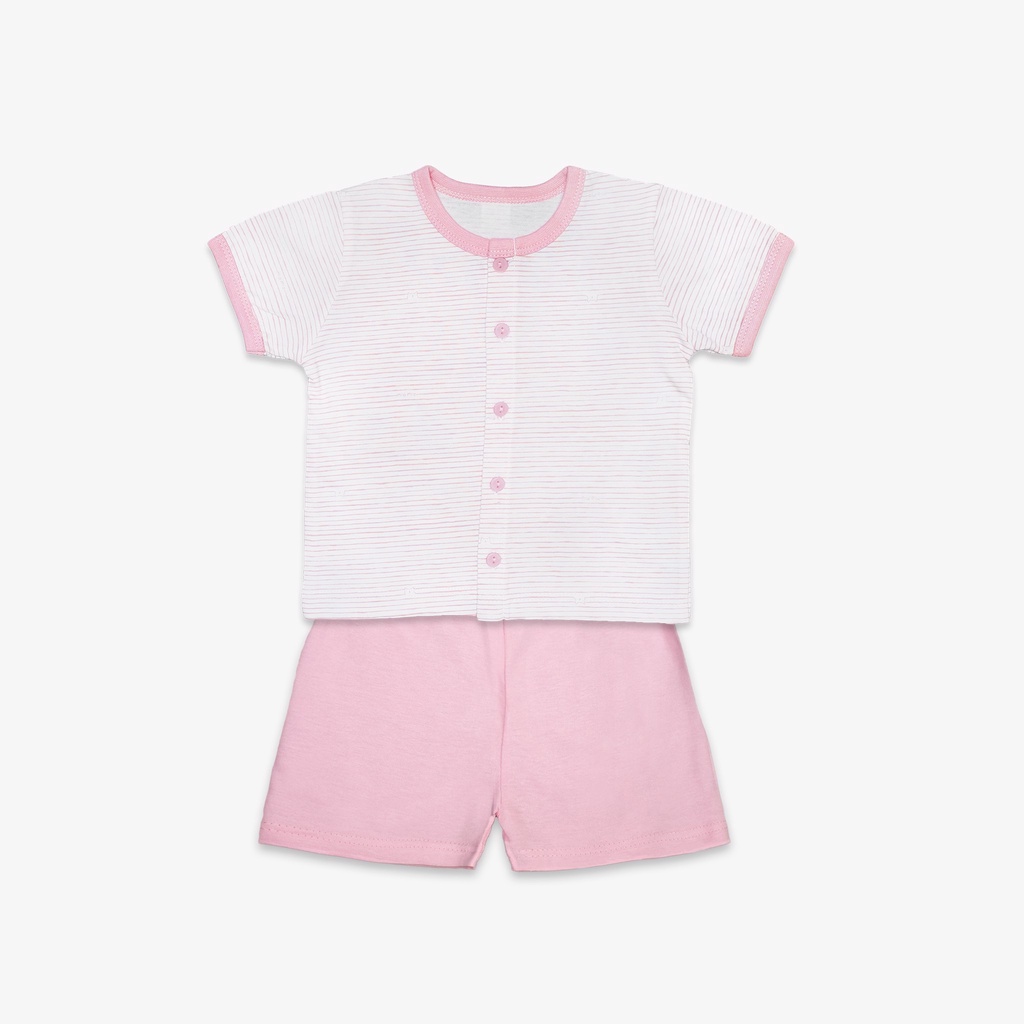 Bộ Sơ Sinh Tay Ngắn, Nút Giữa Phối New MIOMIO - Họa Tiết Dễ Thương Cho Bé Trai, Bé Gái , Vải Cotton
