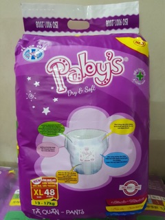Combo(2 gói XL/96 miếng) bỉm quần Thạch Thảo Paby’s+KM
