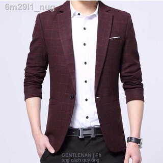 HOT- [ Ảnh thật ]✳✼❄Chim gõ kiến ​​mới bộ đồ nam giản dị của giới Phong cách hàn quốc nhỏ phù hợp với áo khoác sơ mi thủ