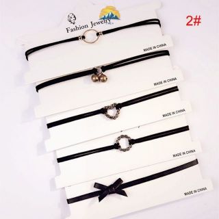 Bộ vòng cổ choker 5 dây siêu đẹp