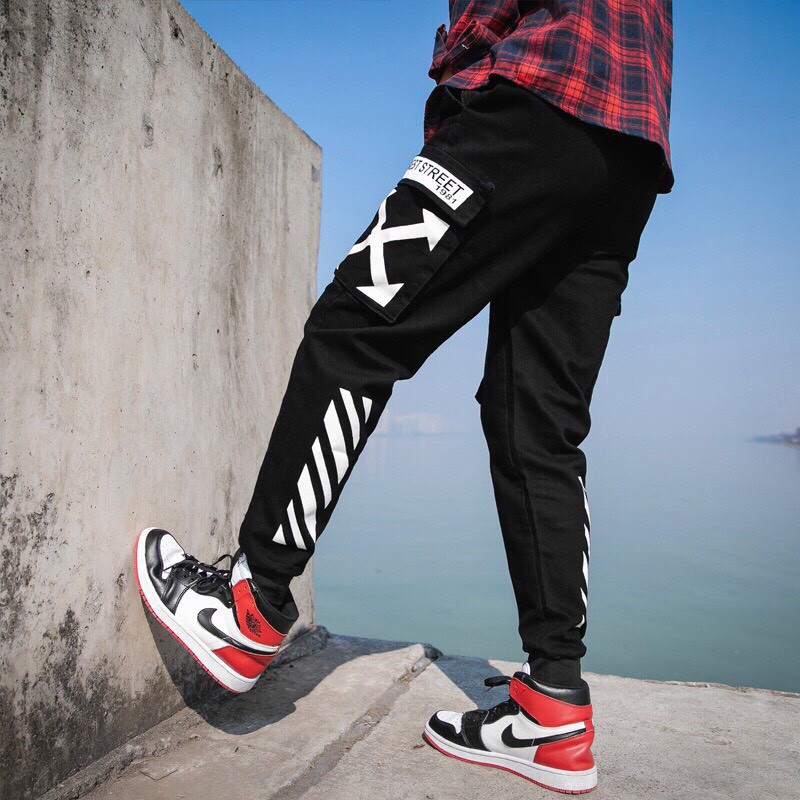 &lt; FREESHIP &gt; Quần jogger kaki túi hộp IN WEST STREET co giãn mẫu mới ( 45 - 85 kg )