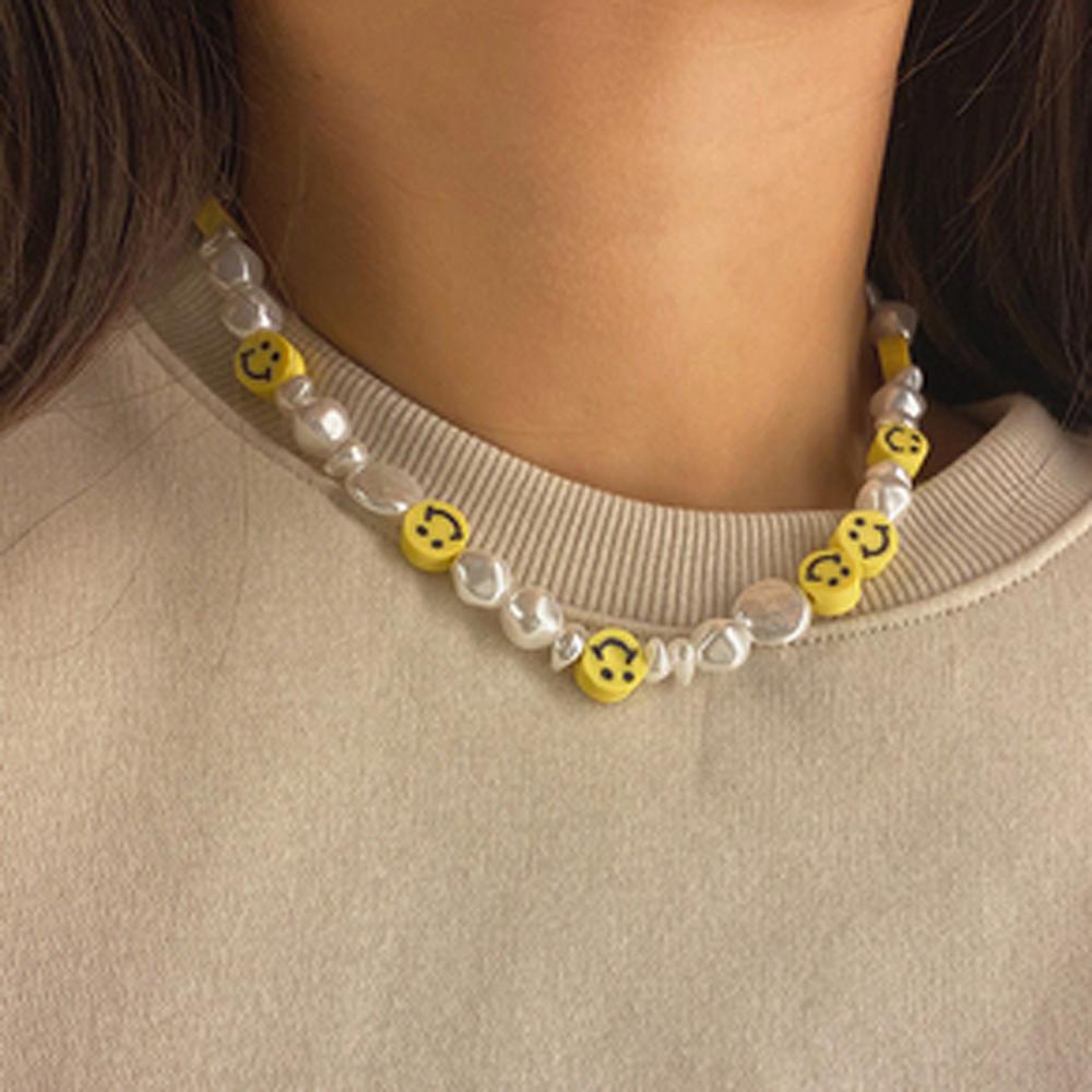 LILYES Vòng cổ Baroque Mặt Cười