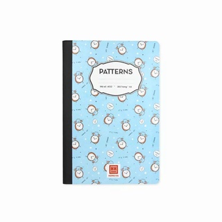 Combo 2 cuốn sổ kẻ ngang 300 trang Patterns A4 (4532)