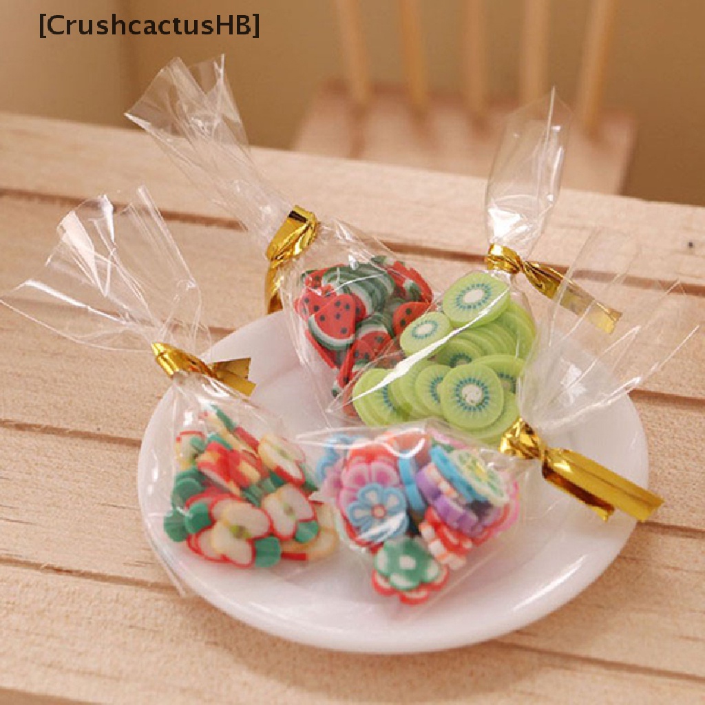 [CrushcactusHB] 1 Bag Dollhouse Mini Fruit Candy Snack Set 1:12 Ob11 Doll House Life Scene Toy Hot Sell