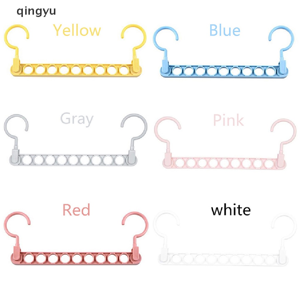 Móc Treo Quần Áo 9 Lỗ Có Thể Gấp Gọn Đa Năng Tiện Dụng