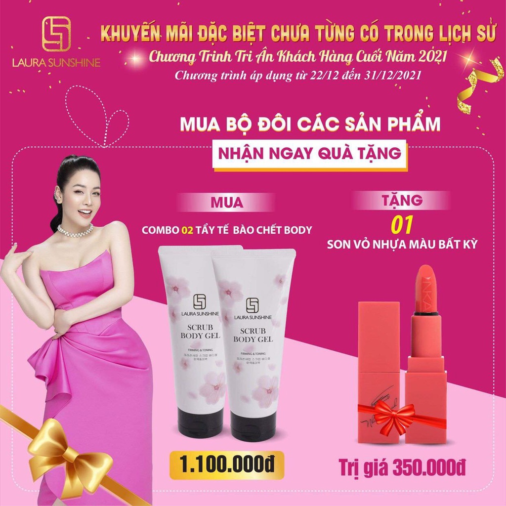 Tẩy tế bào da chết Nhật Kim Anh ( dành cho toàn thân ) - Laura sunshine ascrub body gel