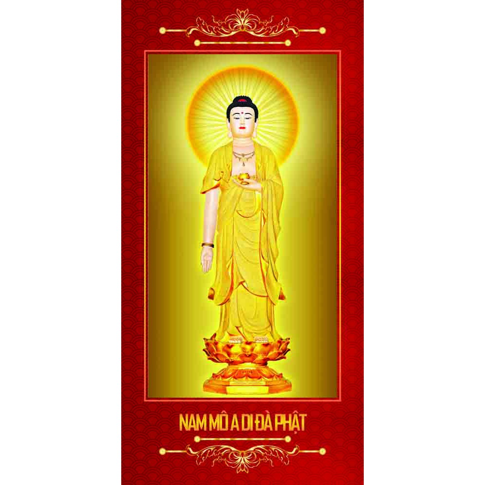 Tranh Phật Kim Sa Phật A Di Đà 40x0cm