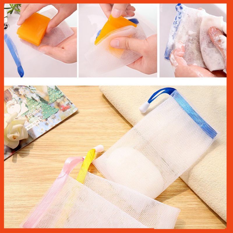 Túi lưới đựng xà bông