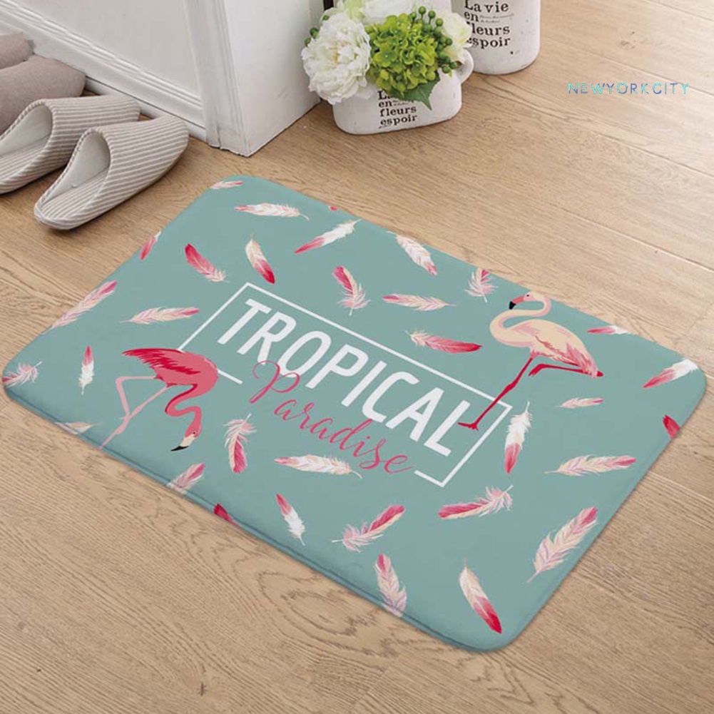 Thảm lót cửa chùi chân Chống Trượt Hình Chim Hồng Hạc
