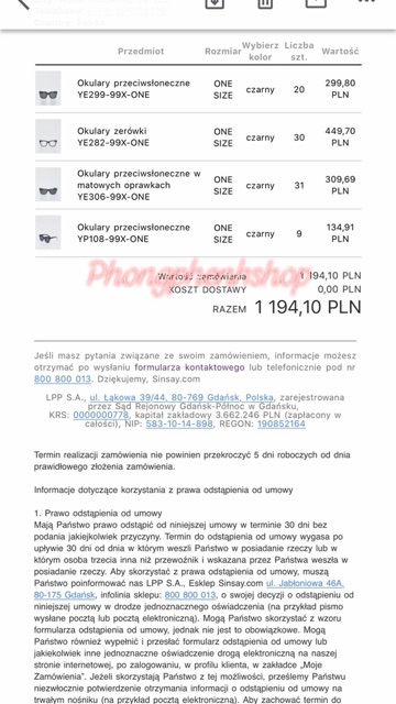 Kính mát Nữ Sinsay vợt sale Ba Lan - mát mắt , chống tia UV - bill mua hàng chính hãng site chủ Sinsay
