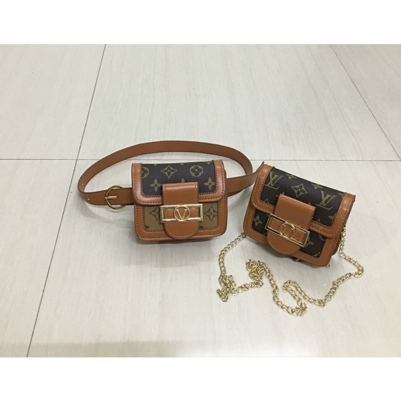 Túi mini đeo chéo đeo bụng L V mớiFreeship