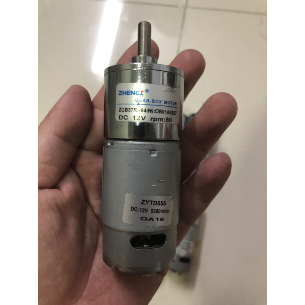 Mô tơ giảm tốc 12v 80 r min