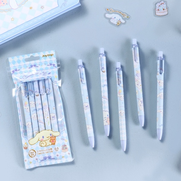 Bút Bi Bấm Mực Nước Hoạt Hình Gia Đình Hello Kitty