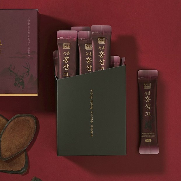 Hộp cao hồng sâm nhung hươu Kyungbang 10g x 30 gói + túi quà tặng