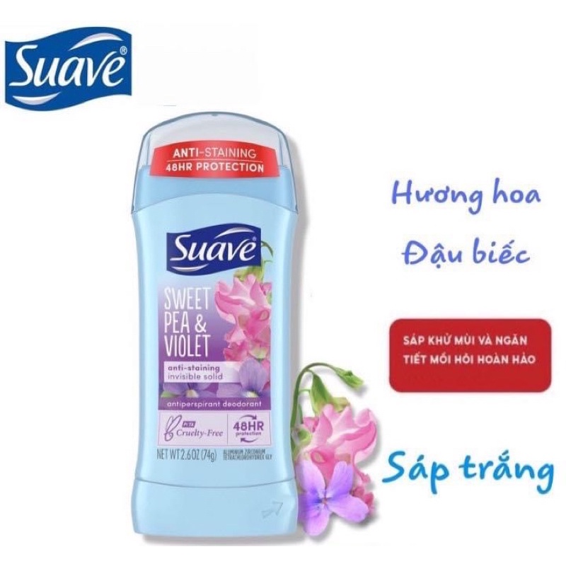 lăn khử mùi Suave 24h (74g)