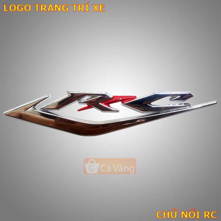 Logo trang trí xe máy chữ nỗi RC cho dòng xe Sirius và nhiều xe khác