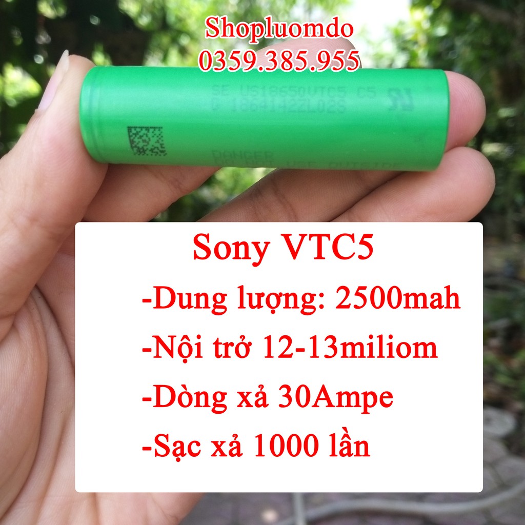 Pin sạc 18650 Sony VTC5 dòng xả 30A loại chuẩn